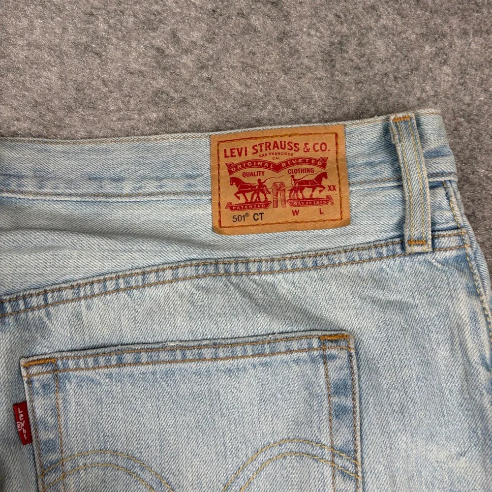 Levi's‎ 501 Jeans Mens 36x30 Light Wash Distressed Button Fly Denim Pants Ripped